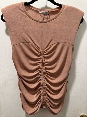 Zara Ruched Sleeveless Top